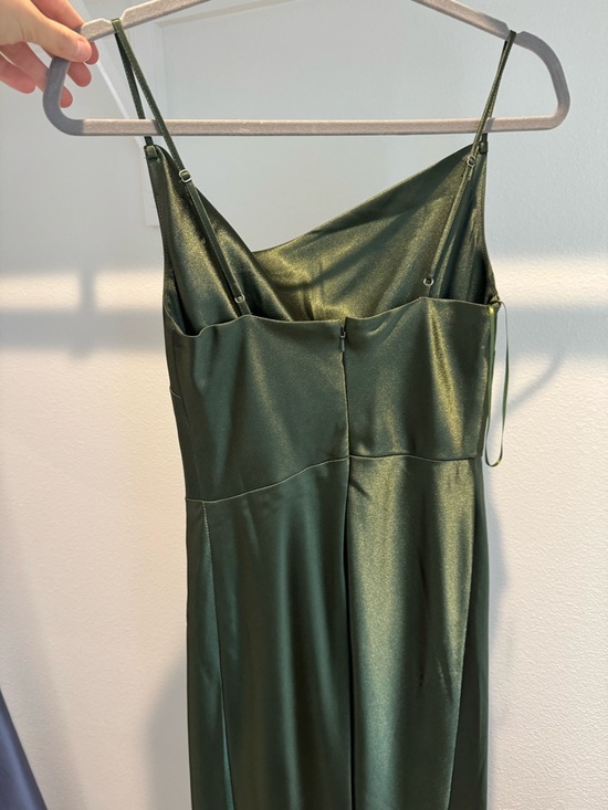 Birdy Grey Dark Green Satin Slip Dress Birdy Grey Dark Green Satin Slip Dress